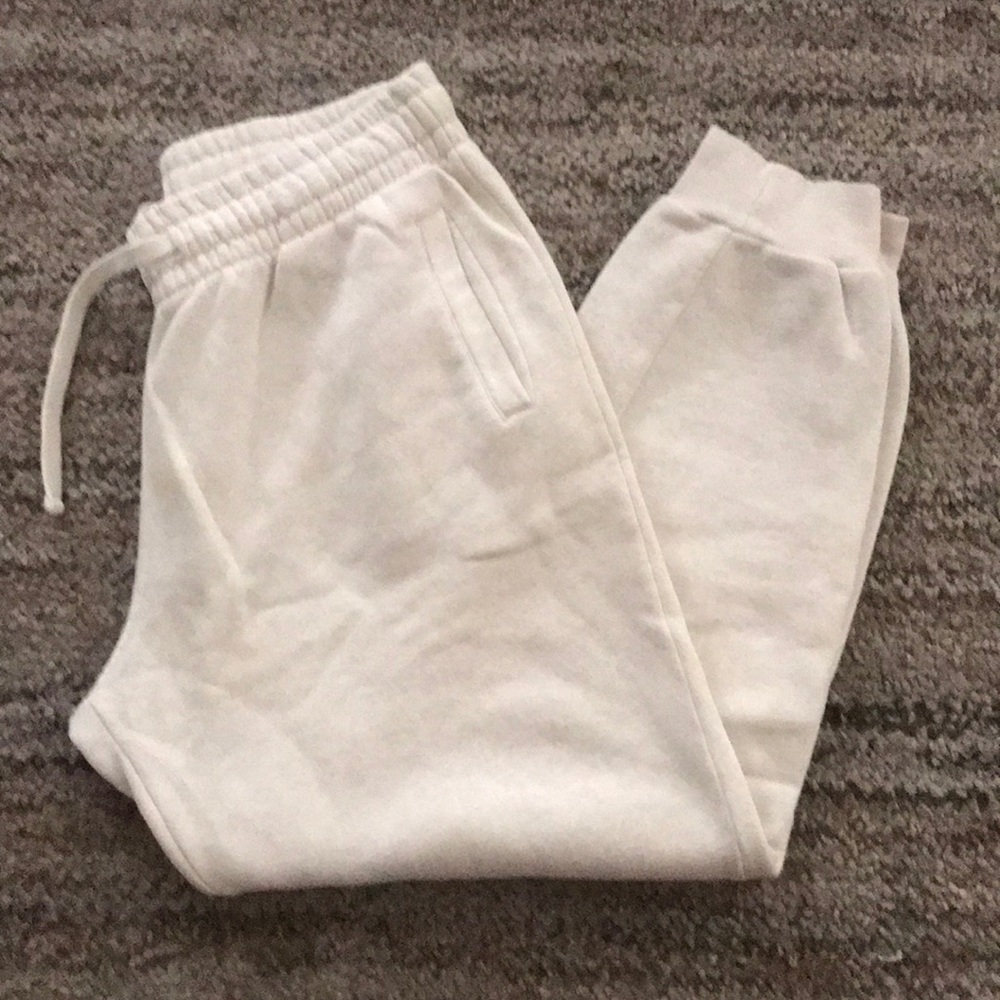 H&M White Joggers